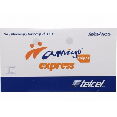 chip telcel  50 tiempo aire Lada 618