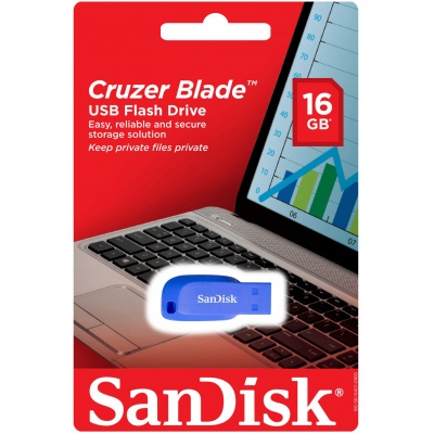 memoria usb 16gb sandisk azul