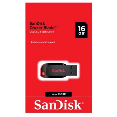 memoria usb 16gb sandisk negro