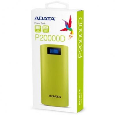 power bank adata 20000 mah p20000d amarilla