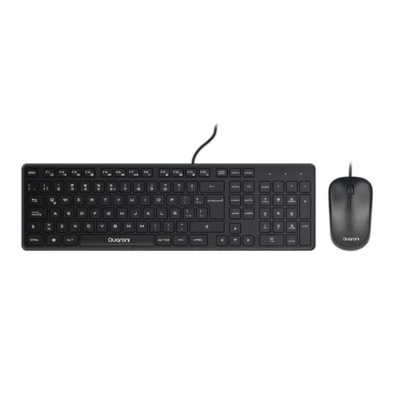 kit mouse teclado alambrico quaroni kaq01