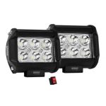 par de faros led cuadrados osun