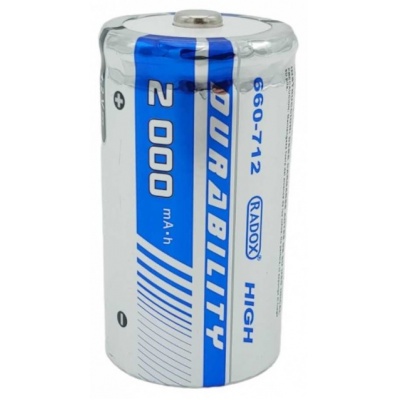 1 bateria recargable tipo D 2000 mah