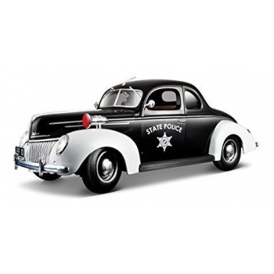 1939 Ford deluxe- police escala 1/18